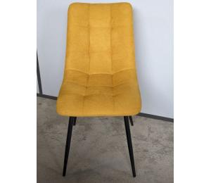 Chaise A 25 / Tissu coloris Jaune Paille L45 H88 P61cm