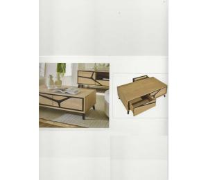 N Table basse rectangle L120 x 65 H38cm 2 tiroirs
