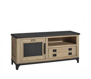 I Meuble TV 1 porte, 1 tiroir, 1 niche L138 H62 P42cm