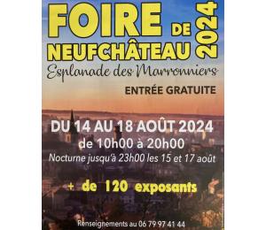 FOIRE DE NEUFCHATEAU. MEUBLES-DUPONT-COLLIN.  Venez nous retrouver à la foire de Neufchâteau (88300) du 14 au 18 août 2024 de 10h00 à 20h00 (nocturnes jusqu'à 23h00 les 15 et 17 août).